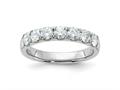 FJC Finejewelers 14 kt White Gold 1ct. 7 Stone D E F Pure Light Moissanite Band 3 mm gqdb00057100mp