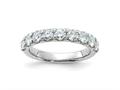 FJC Finejewelers 14 kt White Gold 1.25 ct 9 Stone D E F Pure Light Moissanite Band 3 mm gqdb00059150mp