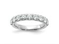 FJC Finejewelers 14 kt White Gold 1.25 ct. 9 Stone G H I True Light Moissanite Band 3 mm gqdb00059150mt