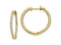 FJC Finejewelers 14 kt Yellow Gold Lab Grown Diamonds  In and Out Hinged Hoop Earrings gqem5431062ylg