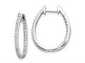 FJC Finejewelers 14 kt White Gold Lab Grown Diamonds In/Out Hinged Hoop Earrings gqem5439075wlg