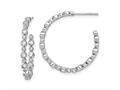 FJC Finejewelers 14 kt White Gold Lab Grown Diamonds Circle Bezel Hoop Post Earri 27 x 26 mm gqem7952100wlg
