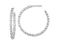 FJC Finejewelers 14 kt White Gold Lab Grown Diamonds Circle Bezel Hoop Post Earri 34 x 34 mm gqem7952150wlg