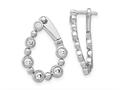 FJC Finejewelers 14 kt White Gold Lab Grown Diamonds Circle Bezel Twist Hoop Earrings 21 x 16 mm gqem7962100wlg