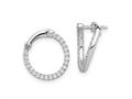 FJC Finejewelers 14 kt White Gold Lab Grown Diamonds Fancy Circle Twist Hoop Earrings 15 x 15 mm gqem7965050wlg