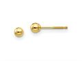 FJC Finejewelers 14 kt Yellow Gold Madi K Ball Push On and Screw Off Screwback Earrings 3 mm x 3 mm gqgk241