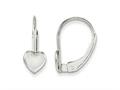 FJC Finejewelers 14 kt White Gold Dangle Madi K Heart Leverback Earrings 11 mm x 5 mm gqgk252