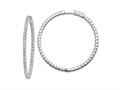 FJC Finejewelers 925 Sterling Silver Rhodium Plated CZ In and Out Hoop Earrings 48 mm x 50 mm gqqe11066