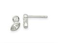 FJC Finejewelers 925 Sterling Silver Button Polished CZ Post Earrings 8 mm x 4 mm gqqe15671