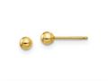 FJC Finejewelers 14 kt Yellow Gold Madi K Polished Ball Post Earrings 3 x 3 mm gqse100