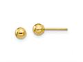 FJC Finejewelers 14 kt Yellow Gold Madi K Polished Ball Post Earrings 4 x 4 mm gqse101