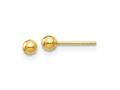 FJC Finejewelers 14 kt Yellow Gold Polished Ball Post Earrings 3 x 3 mm gqx3mmg