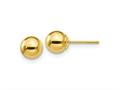 FJC Finejewelers 14 kt Yellow Gold Polished Ball Post Earrings 6 x 6 mm gqx6mmg