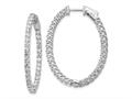 FJC Finejewelers 14 kt White Gold Lab Grown Diamonds Round Hoop Earrings with Safety Clasp gqxe2024wlg