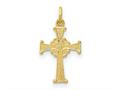 FJC Finejewelers 14 kt Yellow Gold Celtic Cross Charm 18 x 10 mm gqxr194