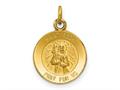 FJC Finejewelers 14 kt Yellow Gold Saint Roch Medal Charm 19 x 12 mm gqxr635