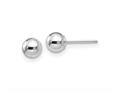 FJC Finejewelers 14 kt White Gold Polished Ball Post Earrings 5 mm x 5 mm gqxwe322