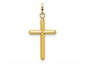 FJC Finejewelers 14 kt Yellow Gold Polished Hollow Latin Cross Charm 26 mm gqyc1349
