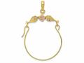 FJC Finejewelers 14k Two-tone Gold Leaves with Flower Charm Holder k2575