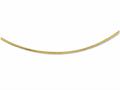FJC Finejewelers 14k Yellow Gold 2mm Round Omega Necklace les124318