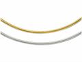 FJC Finejewelers 14k Yellow Gold Two-tone Reversible 2.5mm Adjustable Omega Necklace les293216