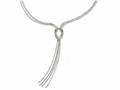Finejewelers Sterling Silver Polished Fancy Knot Necklace W/2in Ext