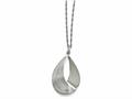 FJC Finejewelers Sterling Silver Polished And Textured Pendant Necklace lesqlf607
