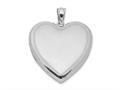 Finejewelers Sterling Silver Rhodium-plated Heart Locket Pendant Necklace 18 inch chain included