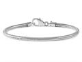 Reflections Sterling Silver Lobster Clasp Bead Bracelet 7.25 inches qrs984-7.25