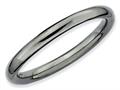 Stackable Expressions Sterling Silver Black-plated Polished Stackable Ring qsk233