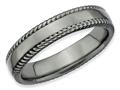Stackable Expressions Sterling Silver Black-plated Stackable Ring qsk313