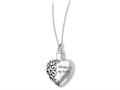 CZ Stone Never Forget Tear 18 Inch Birth Month Necklace Sentimental Expressions Sterling Silver Feb