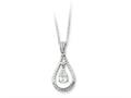Sentimental Expressions(tm) Sterling Silver April CZ Stone Never Forget Tear 18 Inch Birth Month Necklace qsx183