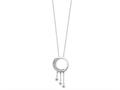 Sentimental Expressions(tm) Sterling Silver and CZ I Promise You the Moon and Stars 18 Inch Necklace qsx210