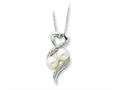 Sentimental Expressions(tm) Sterling Silver 2 P`s in a Pod Motherhood/ Friendship 18 Inch Necklace qsx236