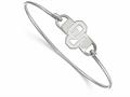 Logoart 925 Sterling Silver University Of Oklahoma Small Ctr Wire Bangle Logoart 925 Sterling Silver University Of Oklahoma Small Ctr Wire Bangle