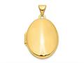 Finejewelers 14k Polished Oval Locket Pendant Necklace 18 inch chain included