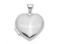 FJC Finejewelers 14k White Gold Domed Heart Locket Pendant Necklace 18 inch chain included xl186