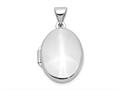 FJC Finejewelers 14k White Gold Polished Locket Pendant Necklace 18 inch chain included xl206