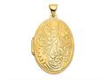 Finejewelers 14k Scroll Oval Locket Pendant Necklace 18 inch chain included