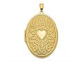 FJC Finejewelers 14k Celtic Heart 38mm Oval Locket Pendant Necklace 18 inch chain included xl385