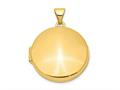FJC Finejewelers 14k 20mm Round Plain Domed Locket Pendant Necklace 18 inch chain included xl562