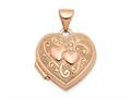 FJC Finejewelers 14k Rose Gold 15mm Heart Locket Pendant Necklace 18 inch chain included xl659