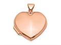 FJC Finejewelers 14k Rose Gold 18mm Domed Heart Locket Pendant Necklace 18 inch chain included xl663
