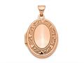 Finejewelers 14k Rose Gold 21mm Oval Locket Pendant Necklace 18 inch chain included