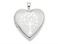 FJC Finejewelers 14k White Gold 20mm Tree Heart Locket Pendant Necklace 18 inch chain included xl712