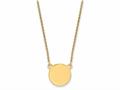 FJC Finejewelers 14k Yellow Gold Plain .018 Gauge 12mm Circular Engravable Disc 18 Inch Necklace xm6231818