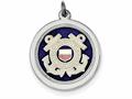 FJC Finejewelers Sterling Silver US Coast Guard Disc - Chain Included xsm148