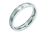 <b>Engravable</b> Chisel Cobalt Satin 4mm Wedding Band style: CC29
