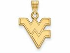 14k Yellow Gold Logoart West Virginia University Small Pendant Style number: 4Y002WVU